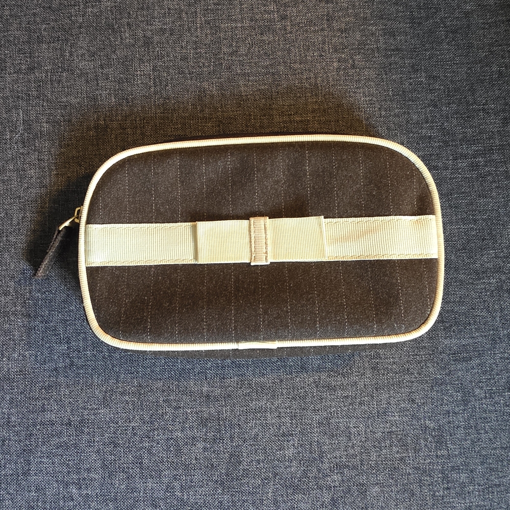 2/$8 Tan and Cream Makeup Bag